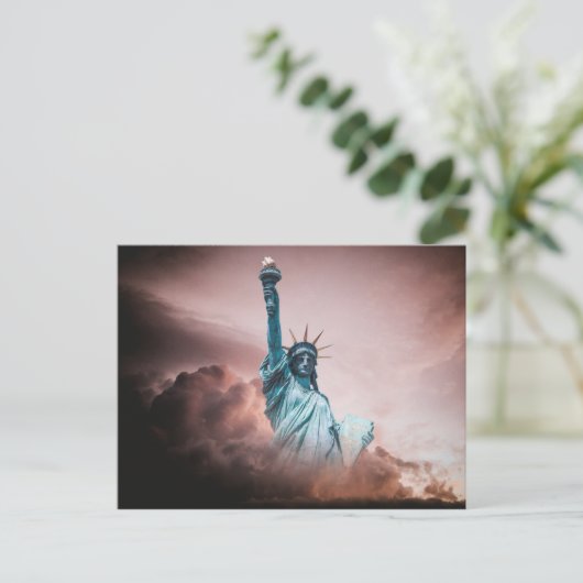 Carte Postale Statue De La Liberté (Debout devant)