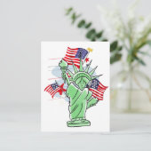 Carte Postale Statue de la Liberté (Debout devant)