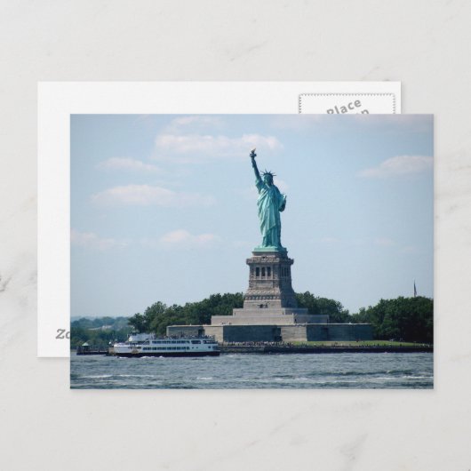 Carte Postale Statue de la liberté (Devant / Derrière)