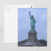 Carte Postale Statue De La Liberté (Devant / Derrière)