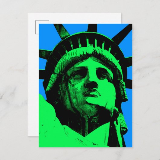 Carte Postale Statue de la Liberté (Devant / Derrière)