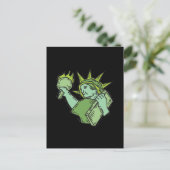 Carte Postale Statue De La Liberté (Debout devant)