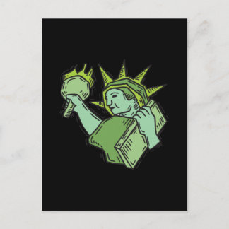 Carte Postale Statue De La Liberté