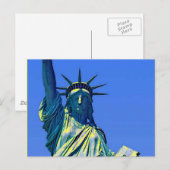 Carte postale Statue de la Liberté (Devant / Derrière)