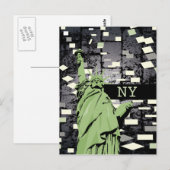 Carte Postale Statue de la Liberté (Devant / Derrière)