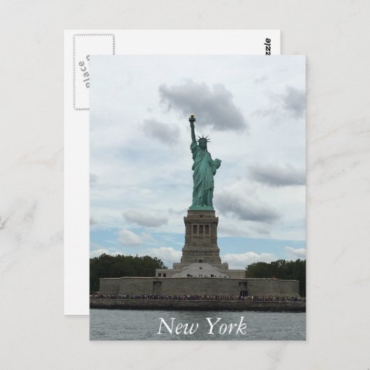 Carte postale Statue de la Liberté (Devant / Derrière)