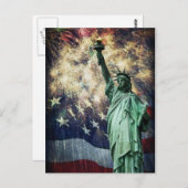 Carte Postale Statue de la Liberté (Devant / Derrière)