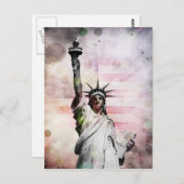 Carte Postale Statue de la Liberté (Devant / Derrière)