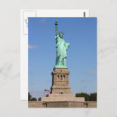 Carte postale Statue de la Liberté (Devant / Derrière)