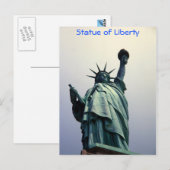 Carte postale Statue de la Liberté (Devant / Derrière)