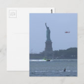 Carte Postale Statue De La Liberté (Devant / Derrière)
