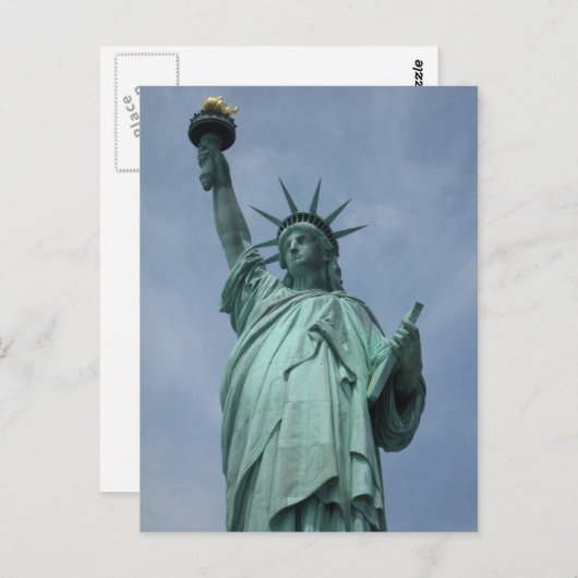 Carte postale Statue de la Liberté (Devant / Derrière)