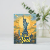 Carte Postale Statue de la Liberté de New York (Debout devant)