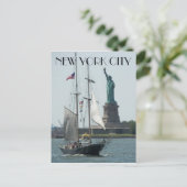 Carte Postale Statue de la Liberté du port de New York (Debout devant)