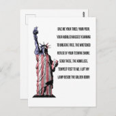 Carte Postale Statue De La Liberté Le Nouveau Colosse (Devant / Derrière)