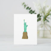 Carte Postale Statue de la Liberté : Modèle 3D : (Debout devant)
