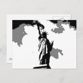 Carte Postale Statue de la Liberté New York (Devant / Derrière)
