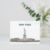 Carte Postale Statue de la Liberté - New York (Debout devant)