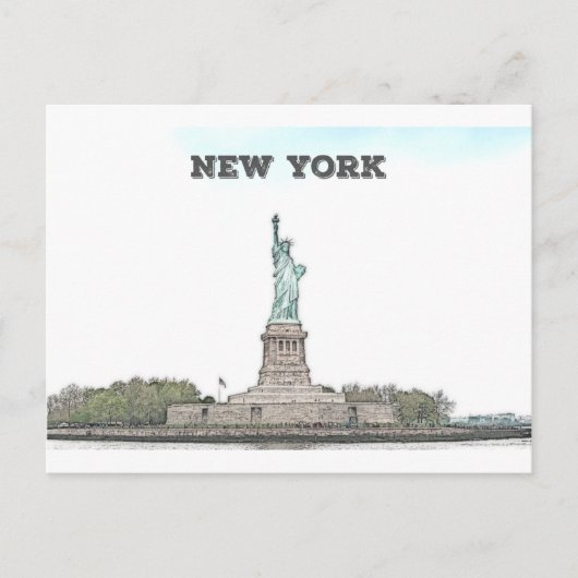 Carte Postale Statue de la Liberté - New York (Devant)