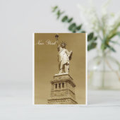 Carte Postale Statue de la Liberté, New York (Debout devant)