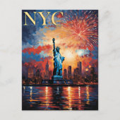 Carte Postale Statue de la Liberté, New York, (Devant)