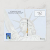 Carte Postale Statue de la Liberté, New York (Dos)