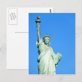 Carte Postale Statue de la Liberté New York Photo (Devant / Derrière)