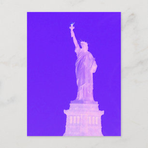 Carte Postale Statue de la Liberté Patriotique USA Amérique Juil