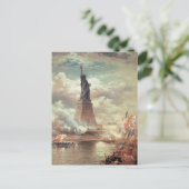 Carte Postale Statue de la liberté qui éclaire le monde (Debout devant)