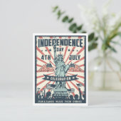 Carte Postale Statue de la Liberté Rétro (Debout devant)