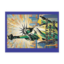 Statue de la Liberté salutation