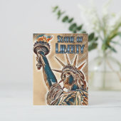 Carte Postale Statue de la Liberté stylisée (Debout devant)