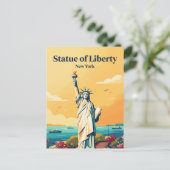 Carte Postale Statue de la Liberté USA (Debout devant)