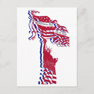 Carte Postale Statue de la Liberté USA Fête de l'Indépendance 4