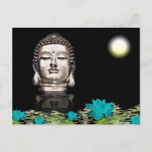 Carte Postale Statue de la tête de Bouddha