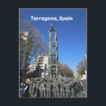 Carte Postale Statue de la tour humaine, Espagne<br><div class="desc">Vue de la statue de la Tour Humaine (Castell) à Tarragone, Espagne, construite par l'artiste "Frases Ingles" en 1999.</div>