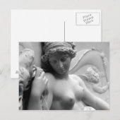 Carte Postale Statue de l'ange féminin (Devant / Derrière)