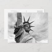 Carte Postale statue de liberté (Devant / Derrière)