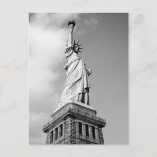 Carte Postale Statue de Liberty Black & White, New York postcard