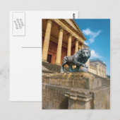 Carte Postale Statue de lion (Devant / Derrière)