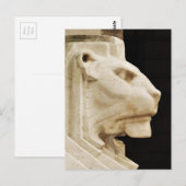 Carte Postale Statue de lion à Nottingham (Devant / Derrière)