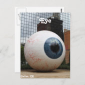 Carte Postale Statue de l'œil # 4 (Devant / Derrière)