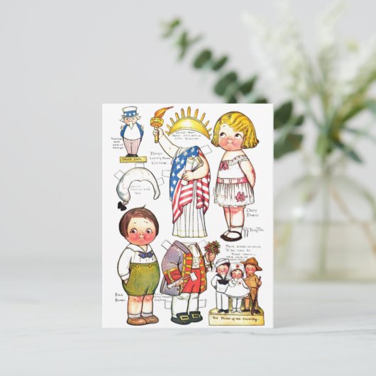 Carte Postale Statue de l'oncle de la Liberté Sam George Washing (Debout devant)