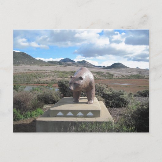 Carte postale: Statue de l'Ours de Los Osos (Devant)