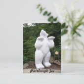 Carte Postale Statue de l'ours polaire (Debout devant)