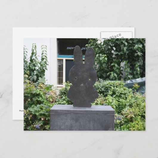 Carte Postale Statue de Miffy (Devant / Derrière)