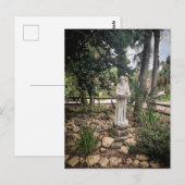 Carte Postale Statue de moine (Devant / Derrière)