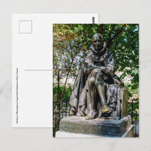 Carte Postale Statue de Montaigne au Carré Paul Painleve à Paris