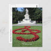 Carte Postale statue de mozart (Devant / Derrière)