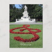 Carte Postale statue de mozart (Devant)